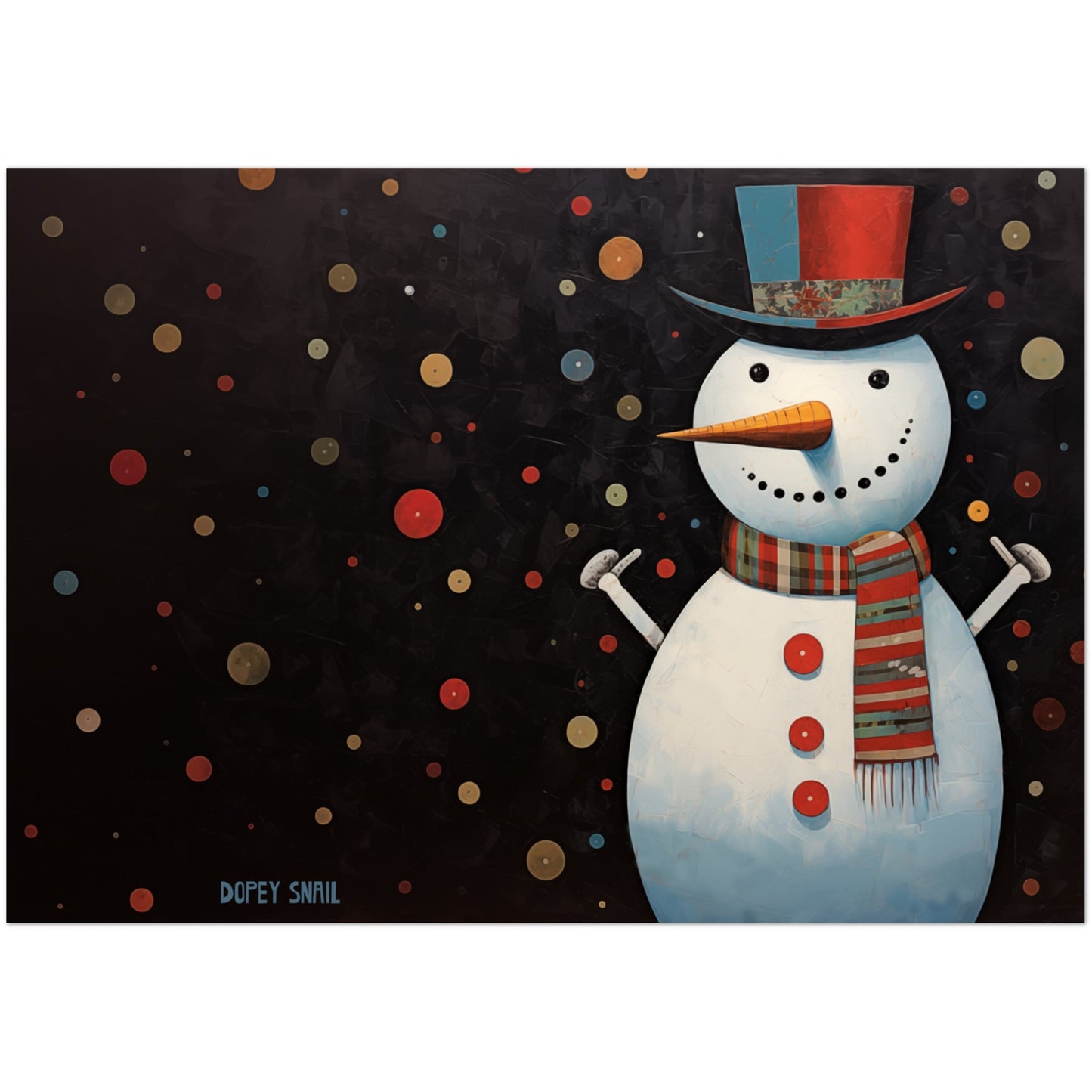 Pack of 10 Greeting Cards (standard envelopes) (US & CA) This Snowman