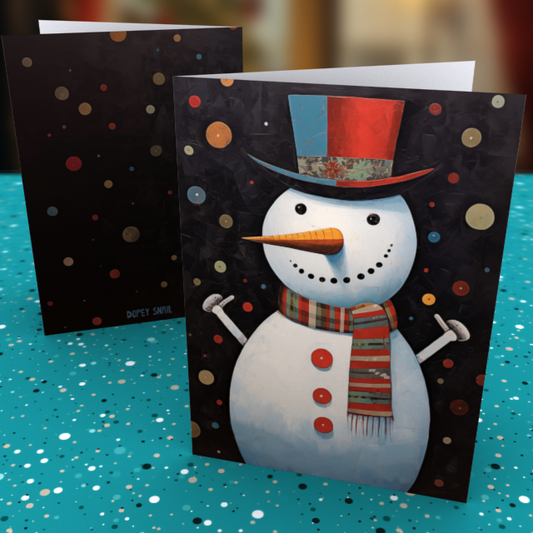 Pack of 10 Greeting Cards (standard envelopes) (US & CA) This Snowman